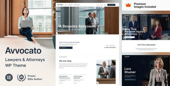 Avvocato (v8.5) Law Firm WordPress Theme [Activated]