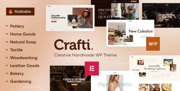 Crafti (v1.8.0) Creative Handmade WordPress Theme
