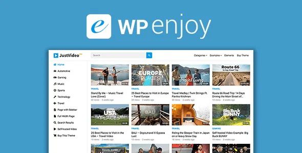 JustVideo Pro (v1.1.0) WPEnjoy Theme