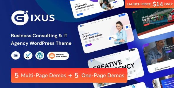 Gixus (v1.7) Business Consulting & IT Agency WordPress