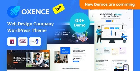 Oxence v1.3.2 Web Design Agency Elementor WordPress Theme