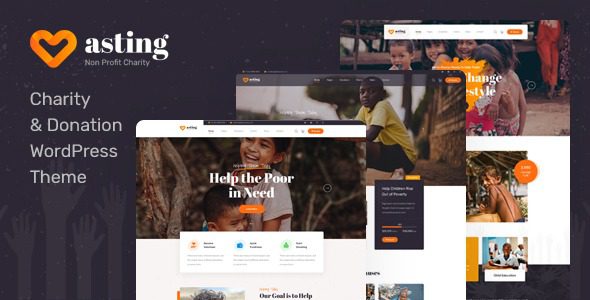 Asting (v1.2.4) Charity & Donation WordPress Theme [Activated]
