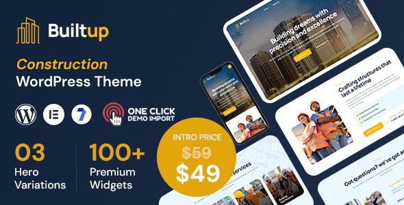 Builtup (v1.0.5) Construction Company WordPress Theme