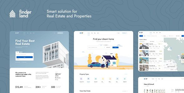 Finderland v1.0.2 Real Estate WordPress Theme