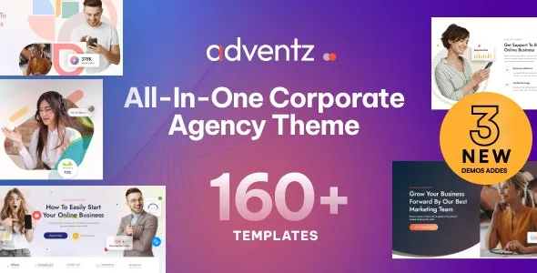 Adventz (v2.0.2) Corporate Business WordPress Theme [Activated]