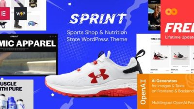 Sprint v1.0.0 Sports Shop & Nutrition Store WordPress Theme