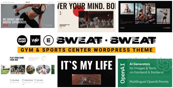 Sweat v1.0.0 Gym & Sports Center WordPress Theme