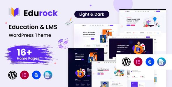 Edurock v1.0.9 Education & LMS WordPress Theme