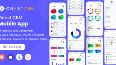Onest CRM v1.1 Multiple Platform CRM Mobile Application