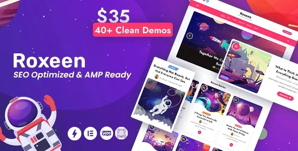 Roxeen (v2.5.2) Personal Lightweight WordPress Theme