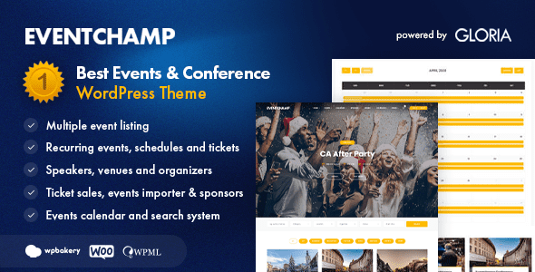 Event Champ WordPress Theme v2.2.0 (Activated)