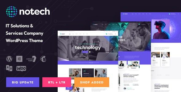Notech v1.1 IT Solutions & Services WordPress Theme