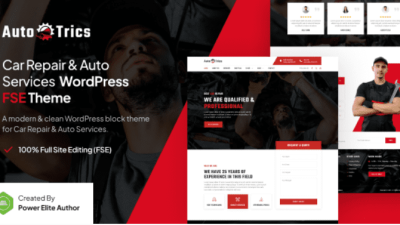 AutoTrics v1.0.0 Car Repair & Auto Service WP Theme