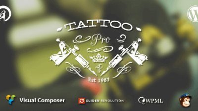 TattooPress v3.7.5 A Wordpress Theme for Ink Artists