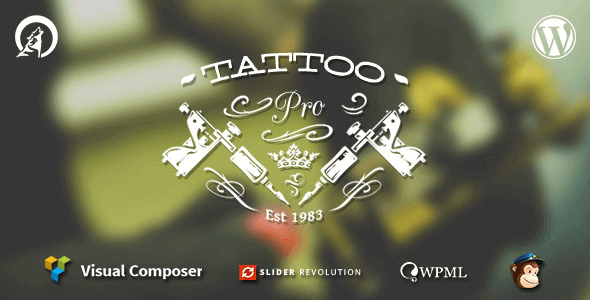 TattooPress v3.7.5 A Wordpress Theme for Ink Artists