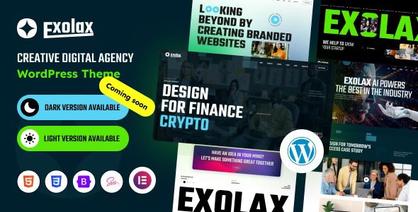 Exolax v1.0.1 Creative Digital Agency WordPress Theme