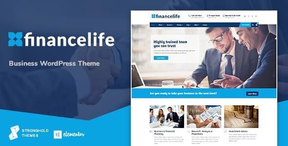 FinanceLife v10.0 Business WordPress Theme