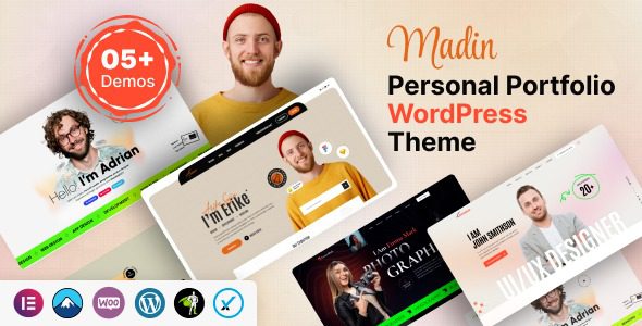 Madin v1.0.0 Personal Portfolio WordPress Theme
