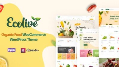Ecolive (v1.4.1) Organic Food WooCommerce WordPress Theme