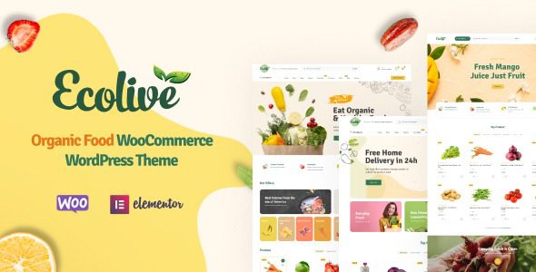 Ecolive (v1.4.1) Organic Food WooCommerce WordPress Theme