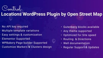 Control Locations v1.2.8 - WordPress Map Finder Plugin for Store Locator & Service Center