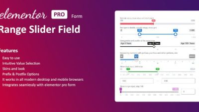 Range Slider Field for Elementor form插件下载