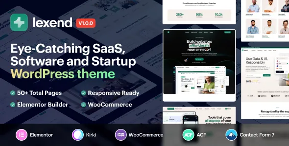 Lexend (v2.2.0) Software, SaaS & Startup WordPress Theme