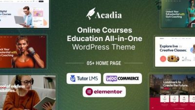 Acadia (v2.0.1) Education WordPress Theme For University & Online Course