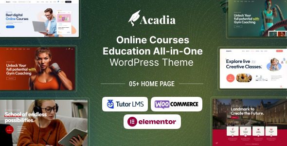 Acadia (v2.0.1) Education WordPress Theme For University & Online Course
