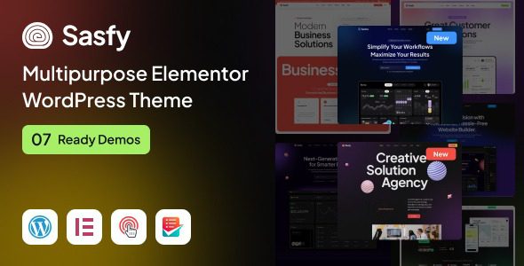 Sasfy v1.0.5 Multipurpose Elementor WordPress Theme [Activated]