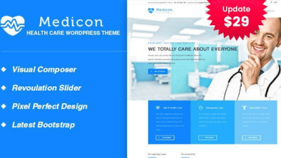 Medicon (v2.7) Health and Medical WordPress Theme