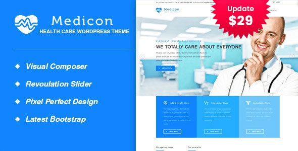 Medicon (v2.7) Health and Medical WordPress Theme