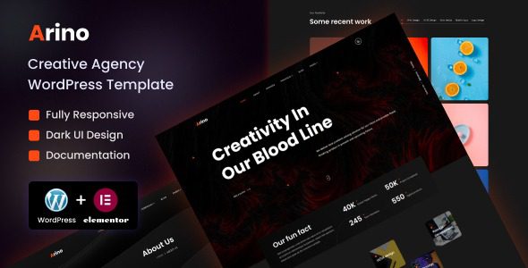 Arino (v1.5) Creative Agency WordPress Theme