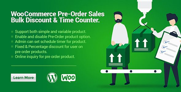 WooCommerce Pre-Order Sales, Bulk Discount & Time Counter插件下载