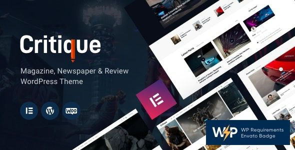 Critique (v1.14.0) Magazine, Newspaper & Review WordPress Theme