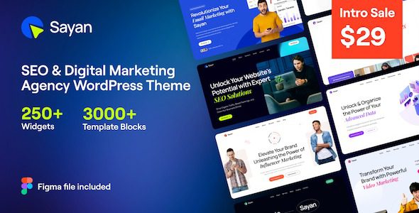 Sayan (v1.1.0) SEO & Digital Marketing Agency WordPress Theme