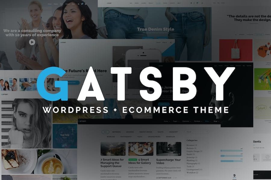 Gatsby v1.9 WordPress + eCommerce Theme #