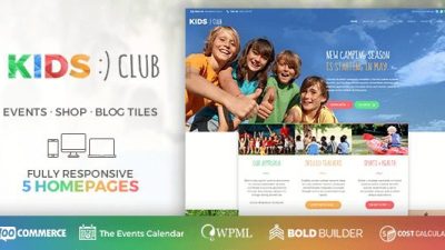 Kids Club v1.3.5 Kindergarten, School & Camp WordPress Theme