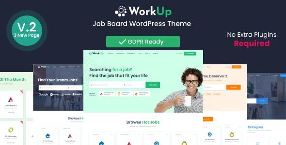 Workup v2.1.49 Job Board WordPress Theme