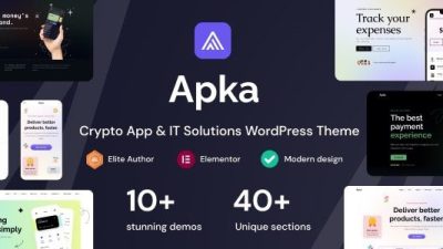 Apka (v1.13) App Landing Page WordPress Theme