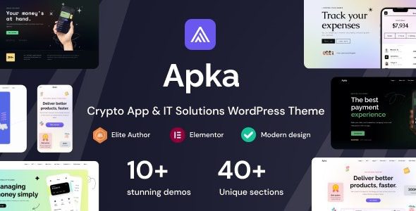 Apka (v1.13) App Landing Page WordPress Theme
