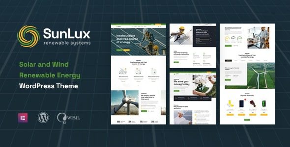 Sunlux (v1.0.1) Solar and Renewable Energy WordPress Theme
