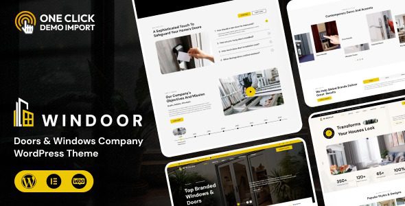 Windoor (v1.0.2) Doors & Windows Company WordPress Theme
