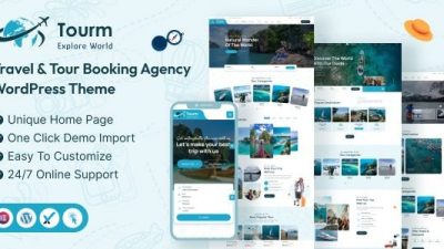 Tourm (v2.1.0) Travel & Tour Booking Agency WordPess Theme