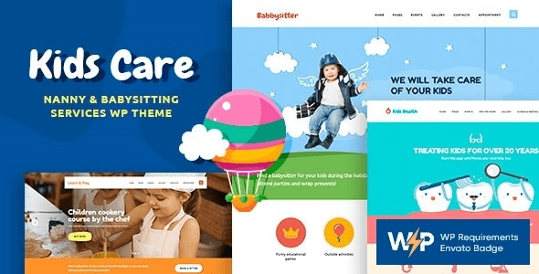 Kids Care v3.2.4 Multi-Purpose Children WordPress Theme (Activated)