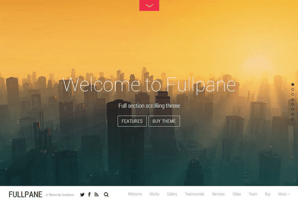 Themify Fullpane WordPress Theme主题下载
