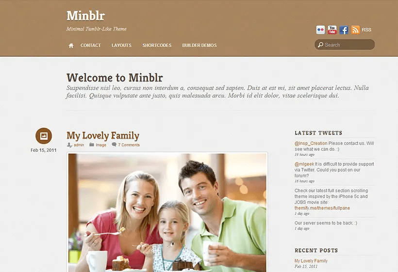 Themify Minblr WordPress Theme主题下载