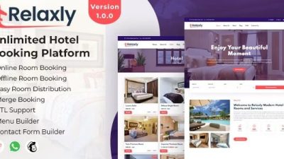 Relaxly Unlimited Hotel Booking Platform v1.2.1