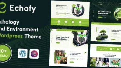 Echofy (v1.0.0) Environment, Ecology & Solar Renewable Energy WordPress Theme