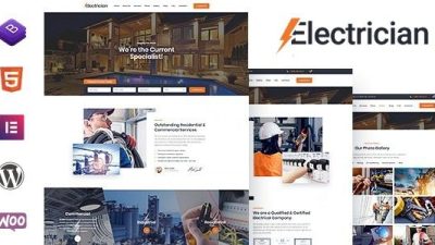Electrician v5.5 Electricity Services WordPress Theme